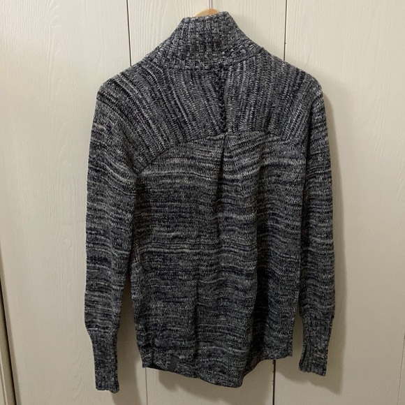 Ivivva Black & White Asymmetrical Knit Sweater - Picture 6 of 7